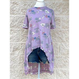 Floral High Low Top
